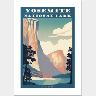 Yosemite National Park Vintage Travel Poster Posters and Art